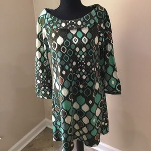 Aryeh Women’s Colorful Knit Shift Dress Size L